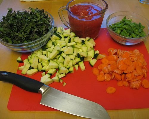 Hvordan skære grøntsager?