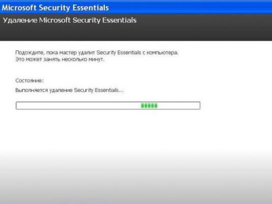 Sådan afinstalleres Microsoft Security Essentials?