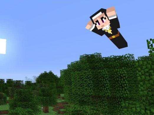 Hvordan man flyver til Minecraft?