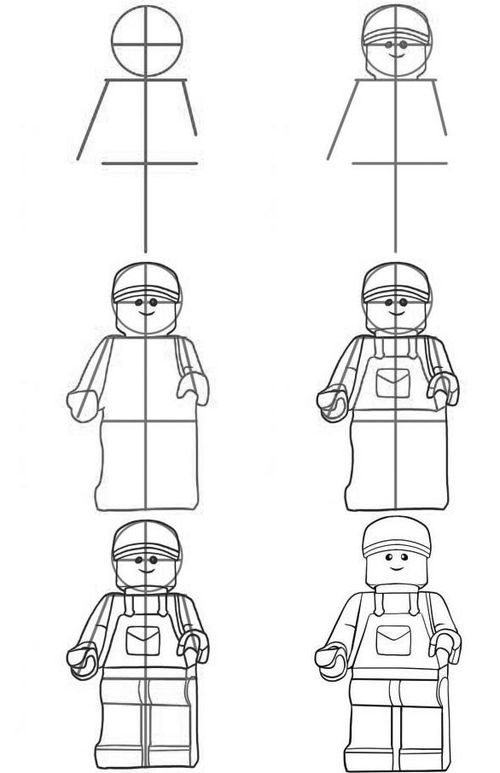 Hvordan man tegner Lego?